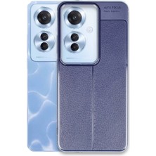Buğz Oppo Reno 11F Kılıf Auto Focus Kapak - Lacivert