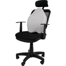 Viscomina Visco Medikal Ortopedik Yeni Nesil Bel Sırt Omurga Agrıları ve Düzleşmesi Icin Yastık Siyah