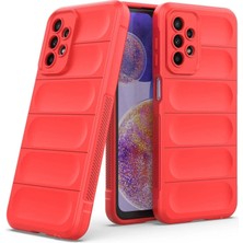 Buğz Samsung Galaxy A23 4g Kılıf Optimum Silikon - Kırmızı