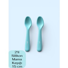 Multiamo 2'li Silikon Mama Kaşığı 15 cm %100 Silikon Bpa Free