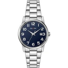 Quark QL-X1303D-2B Çelik Kasa Çelik Kordon Takvimli Kadın Kol Saati