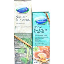 Pazarcan Isırgan Şampuan 250 ml + Argan Yağlı Saç Maskesi 150 ml