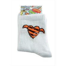 SHC4200 Kalp Kanat Kolej Çorap 8*28