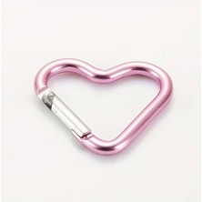 My Balli Store Kalp Şeklinde Kanca Anahtarlık Pembe 4 Adet