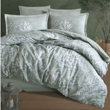 Pazarcan Ranforce Nevresim Takımı Çift Kişilik Irma V1 Mint