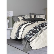 Pazarcan Ranforce Nevresim Takımı Çift Kişilik Lehlare Antrasit