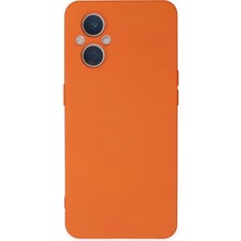 Pazarcan Reno 7 Lite Kılıf Nano Içi Kadife Silikon - Turuncu