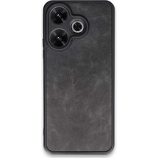 SHC4200 Redmi 13 4g Kılıf Aras Deri Kapak - Siyah