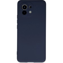 Pazarcan Mi 11 Kılıf Nano Içi Kadife Silikon - Lacivert