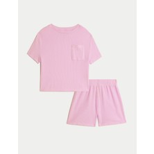 Marks & Spencer Pamuk Karışımlı Waffle Pijama (12 Ay-16 Yaş)