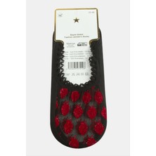 SHC4200 Çilek Dantel Babet Çorap