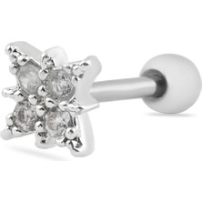 NB Steelora Çelik Tragus Silver Renk