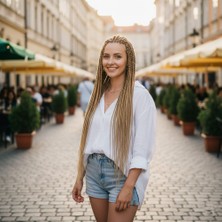 Pazarcan Afrika Örgüsü ve Rasta Için Sentetik Saç / Karamel