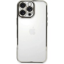 SHC4200 Iphone 16 Kılıf Lensli Silikon - Gümüş