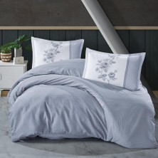 Pazarcan Butik Serisi Çizgili Ranforce Çift Kişilik Nevresim Takımı Suave V1