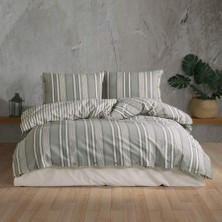 Pazarcan Butik Native Serisi Çift Kişilik Nevresim Takımı Dokya V1 Yeşil