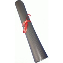 ALMITAL Amerikan Servis 48x30 cm 4 Adet Koyu Gri nokta desenli Suni Deri ASKGND01