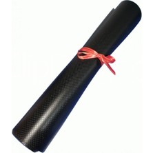 ALMITAL Amerikan Servis 48x30 cm 4 Adet Siyah Nokta Desenli Suni Deri ASSND01