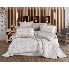 SHC4200 Çift Kişilik Poplin Nevresim Velura Taş
