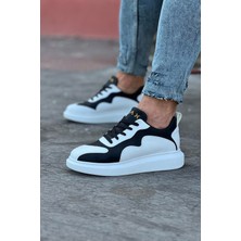 Pazarcan Beyaz Siyah Erkek Ayakkabı