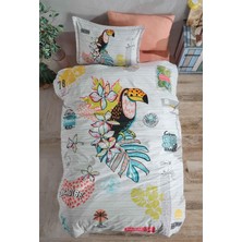 SHC4200 Ranforce Nevresim Takımı Tek Kişilik Paradise V1 Somon