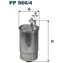 Filtron PP 966/4 Mazot Filtresi Fiat 2.0 > 2.3 JTD Ducato
