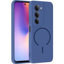 Kılıfolog Redmi 15 Kılıf M-Safe Şarj Özellikli Zore Meta Kapak - Lacivert