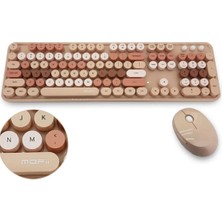 Pazarcan Mofii Kahverengi Sweet Dm Combo Klavye Mouse Set