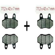 Scooter Uyumlu Arka Fren Disk Balatası 7 mm FA086 - 2 Adet Erpilsan Elektronik