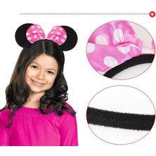 SHC4200 Pembe Fiyonklu Minnie Mouse Tacı Mini Kulak