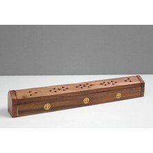 VeraGlobe Buğz Ahşap Maun Tabut Tütsülük Model 2