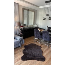 Doğuş Peluş Halı Tavşan Kahverengi Yumuşak Dokulu Peluş Halı Tek Kafa Post