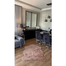 Doğuş Peluş Halı Tavşan Camel Yumuşak Dokulu Peluş Halı Tek Kafa Post