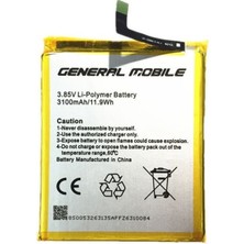 Genos General Mobile Gm8 Batarya Pil A+ Kalite - 3100 Mah