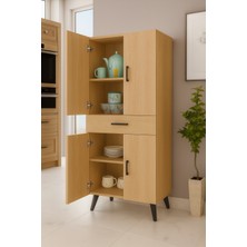 4 Kapaklı Çekmeceli Mutfak Dolabı | Banyo Dolabı | Çok Amaçlı Dolap - Sonomo