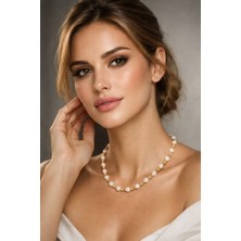 Solare Accessories Dorika Detaylı Inci Kolye