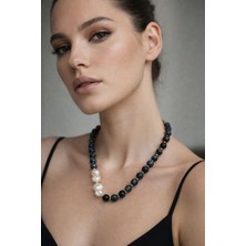 Gerçek Inci & Doğal Yeşim Taşı Tasarım Kolye