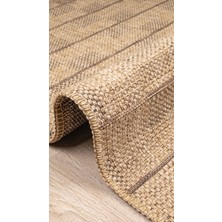 Anutya Home Jüt Sisal Özel Ölçü Kaymaz Tabanlı Yıkanabilir Iç ve Dış Mekan Bahçe Balkon Koridor Mutfak Halısı