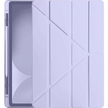 Samsung Galaxy Tab S10 Fe Plus 13.1 Kalemlikli Hugo Tablet Kılıfı - Açık Mor-(5 - EMTHBA2496-3