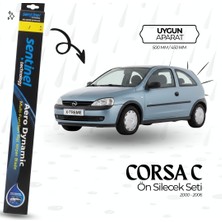 Opel Corsa C Silecek Seti Sentinel 500MM-450MM