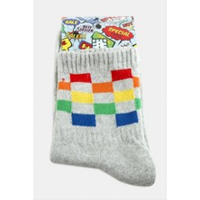 SHC4200 Satranç Desenli Kolej Çorap 8*28