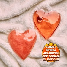 Kalp Şekilli Sihirli Jel Isıtıcı - Isınmatik - Cep Sobası - Avcı Balıkçı Dağcı Kamp El Isıtıcısı - 3 Adet