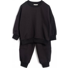 Vauva Ikili Takım Kız Erkek Çocuk Unisex Ikili Sade Takım