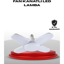 Genel Tedarik 4 Kollu Katlanır Pervane LED Ampül 60 Watt Yüksek Aydınlatma ve Enerji Tasarrufu - EMTHBA5296-3