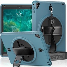 Bodrum Ekipman iPad 5 Air 9.7 Kılıf Strap-C Otterbox Tablet Kapak - MAVI-(5796) - AYS4339-3439