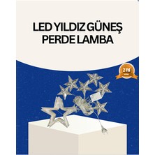 Genel Tedarik Iç Mekan Uyumlu Yıldız Peri LED Perde 3x3 Metre - EMTHBA8459-3471