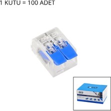 Vice Avm 100 Adet 2 Li 2x2.5 Kablo Geçmeli Mandallı Buat Klemensi (4915) GO-53-VICE/(1395) 03948