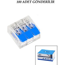 Vice Avm 100 ADET 3 LÜ 2X2.5 KABLO GEÇMELİ MANDALLI BUAT KLEMENSİ (4915) GO-53-vice/(1395) 03949