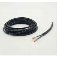 İNWATT Genel 10 Metre 2x1.5 Cca Ttr Elektrik Uzatma Kablosu Çok Telli Siyah
