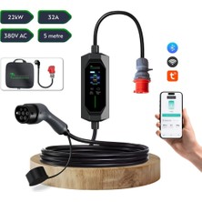 Cks Enerji 22 Kw Taşınabilir Hızlı Araç Şarj Istasyonu Çanta Ve Dönüştürücü (Türkçe Menü)